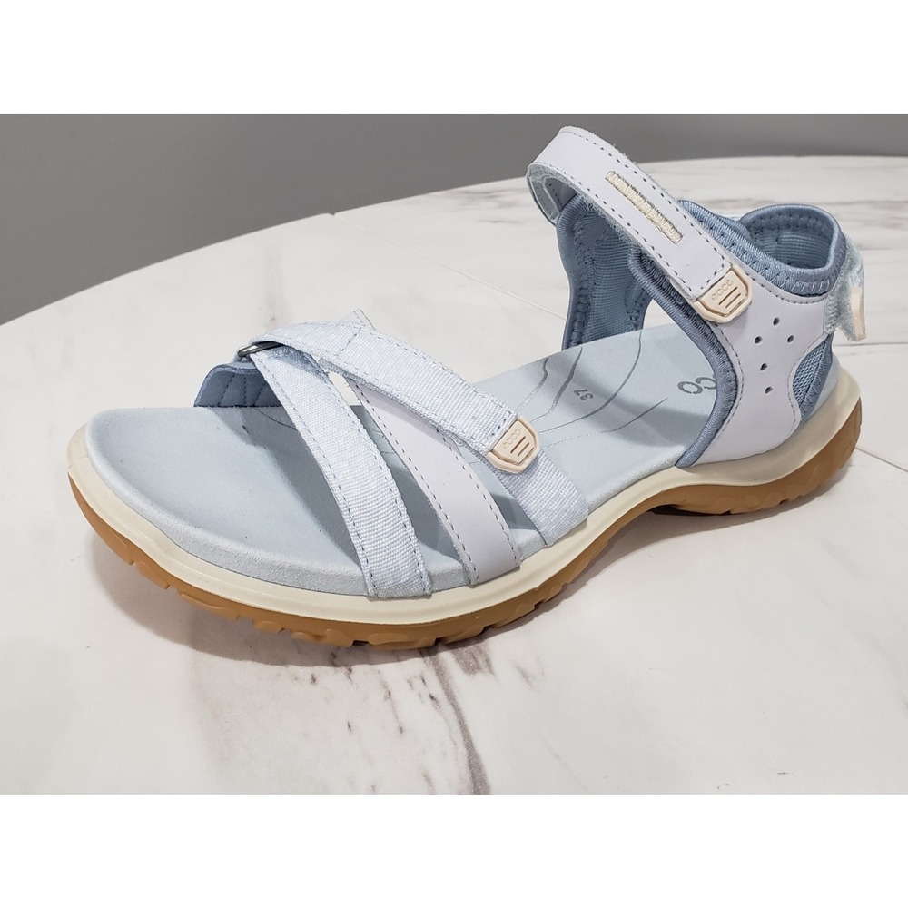 ECCO OFFROAD ROAM WOMENS OUTDOOR SANDALS NUBUCK SIZE 37 EU (6-6.5 US) pale blue - Picture 2 of 7